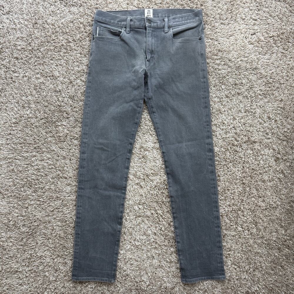 Hiroshi Kato 4 Way The Pen Slim Selvedge Denim Jeans Grey Gray Men’s Size 30x30